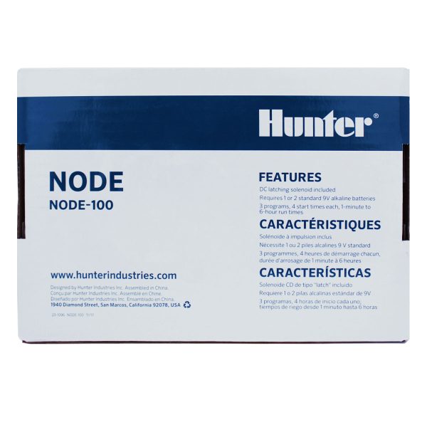 پشت جعبه کنترلر آبیاری هانتر آمریکا مدل Node 100